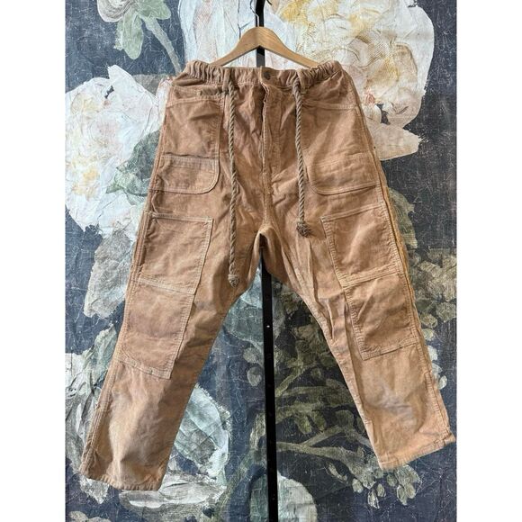 New Free People X Dr. Collectors Carpenter Cord Pants Size M - Picture 2 of 6